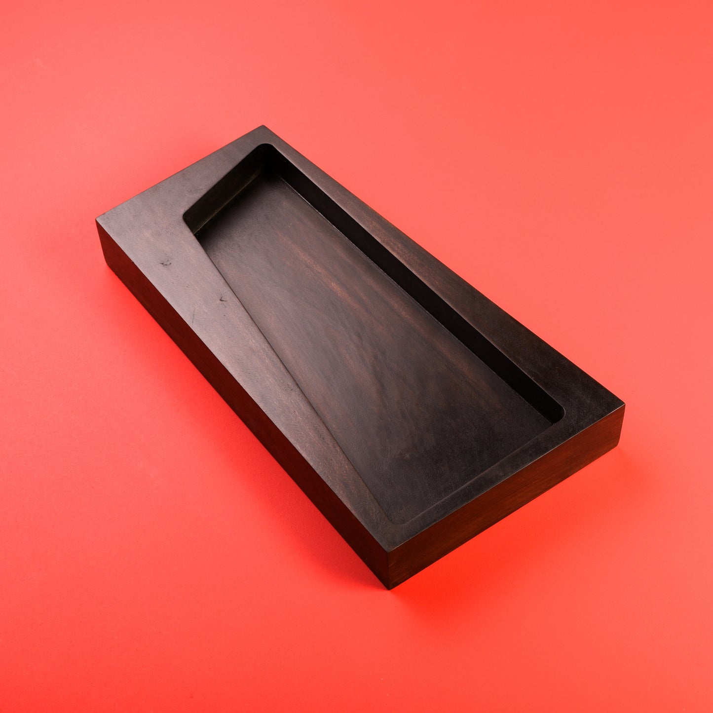 Off square tray
