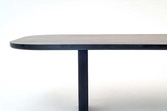 Solid black table