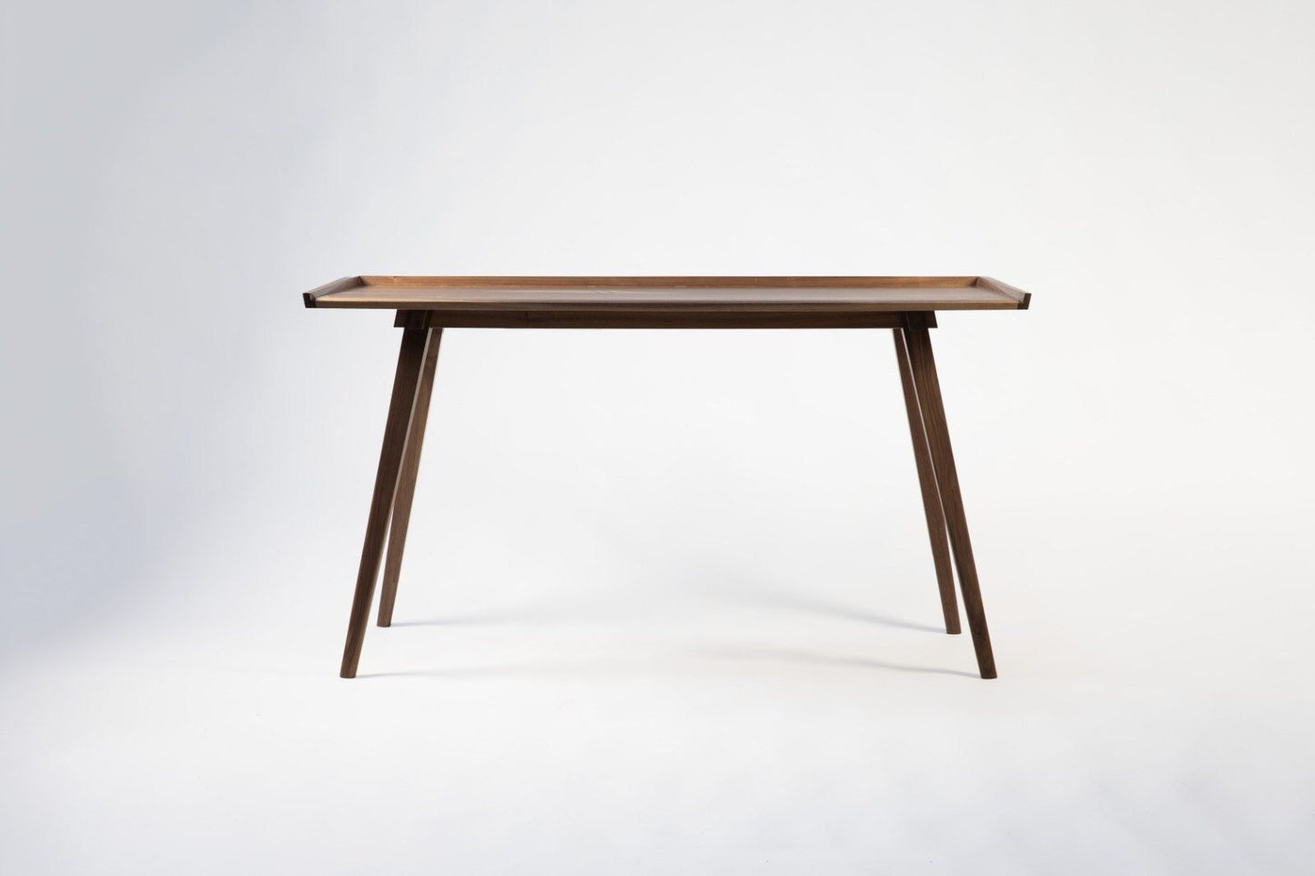 American walnut and brass desk