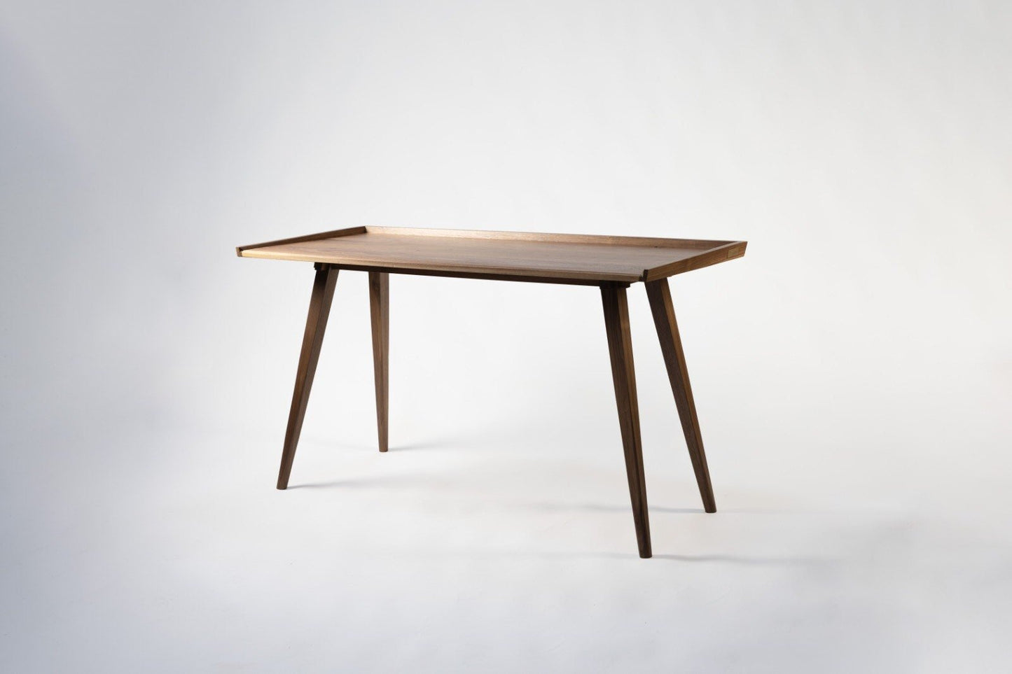 American walnut and brass desk
