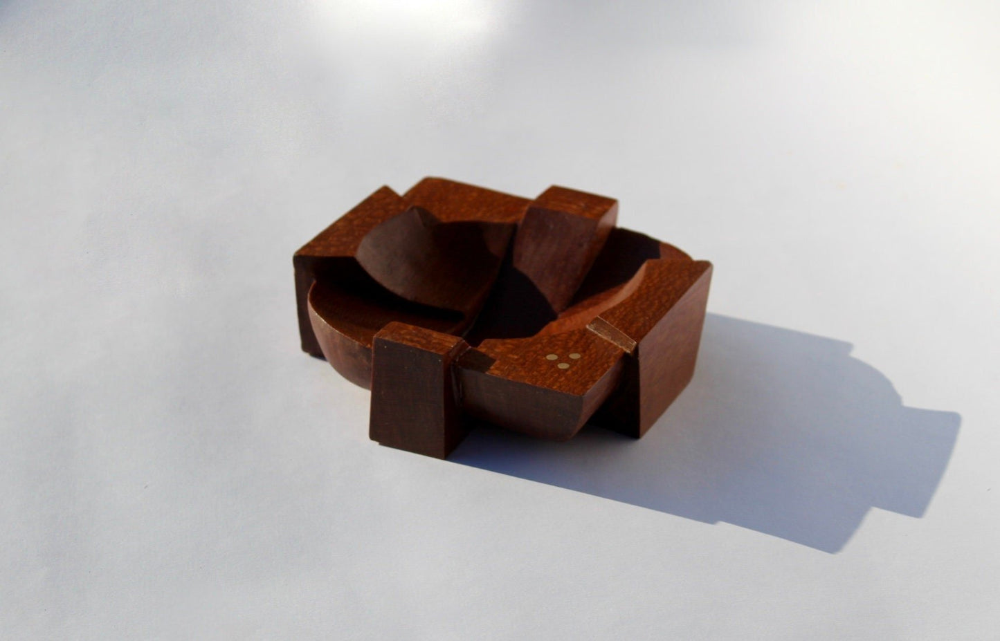 Leopard wood bowl