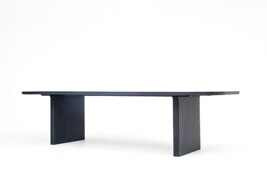 Solid black table