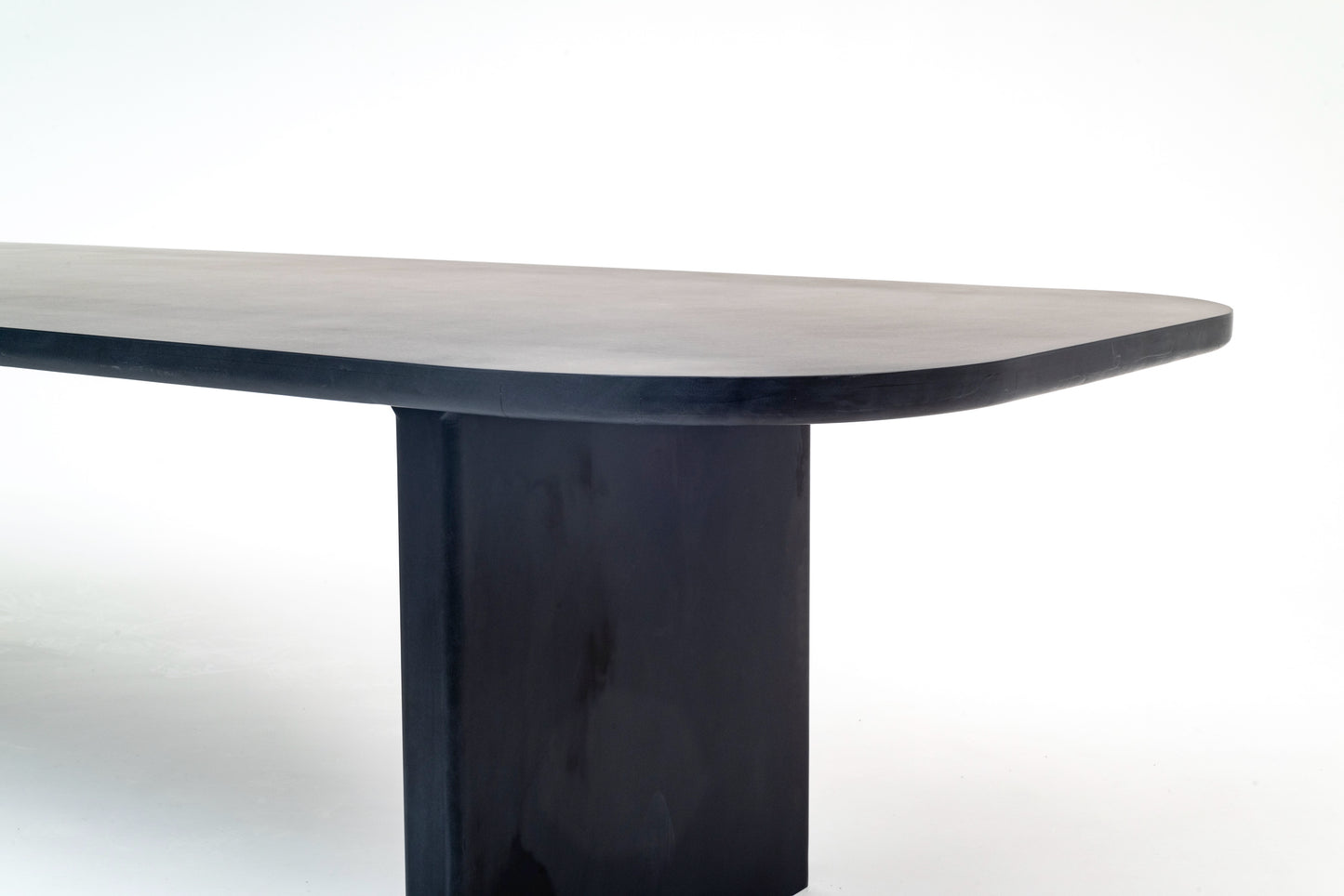 Solid black table