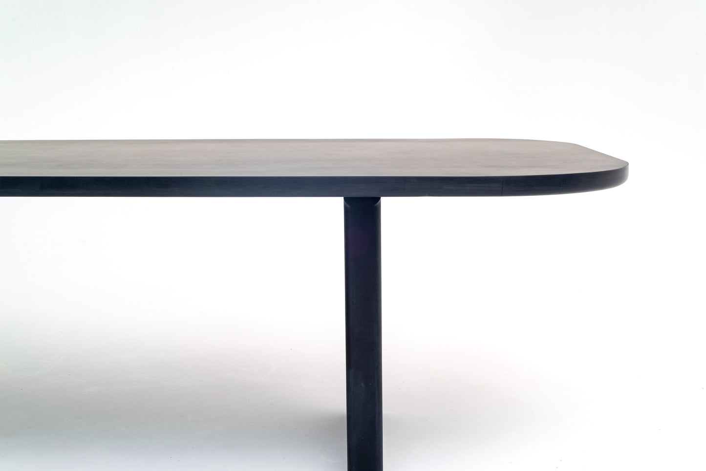 Solid black table