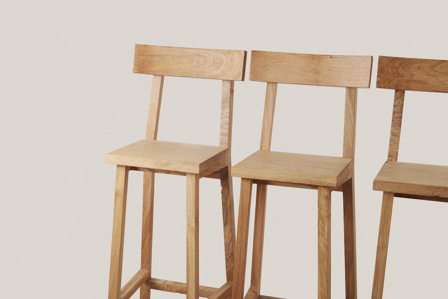 English oak bar stools.