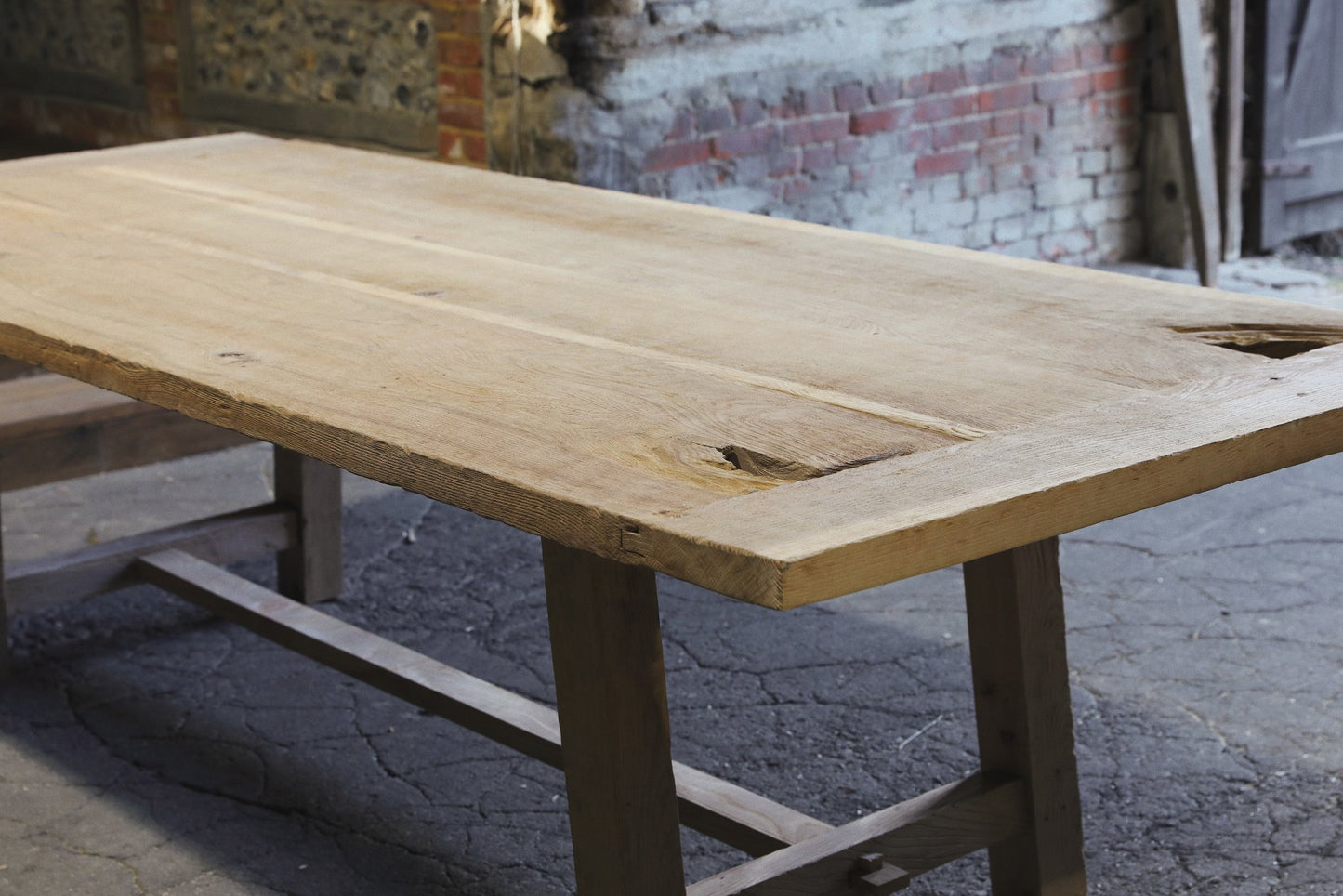 Antique elm table