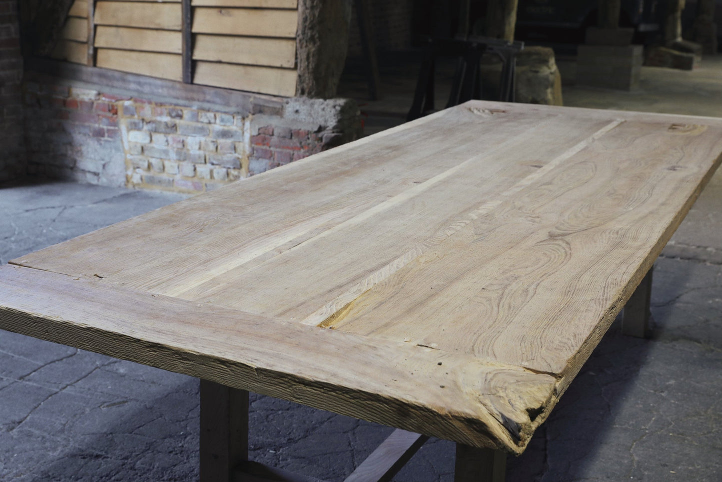 Antique elm table