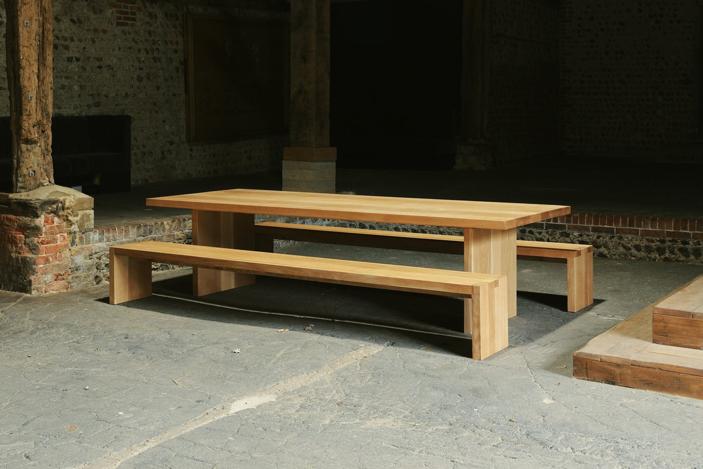 Acton table and benches