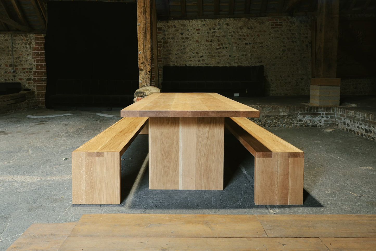 Acton table and benches