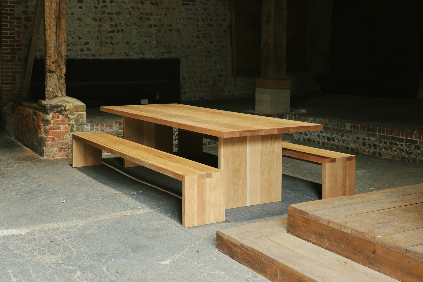 Acton table and benches