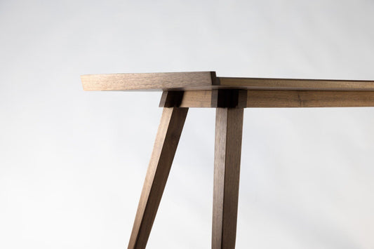 American walnut and brass desk