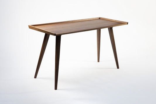 American walnut and brass desk