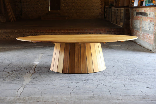 Straight top garden table